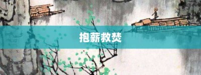 抱薪救焚【抱薪救焚的意思】- 成语大全