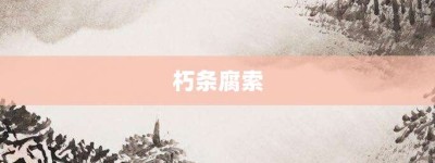 朽条腐索【朽条腐索的意思】- 成语大全