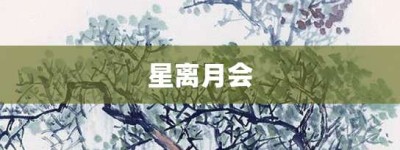 星离月会【星离月会的意思】- 成语大全