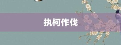 执柯作伐【执柯作伐的意思】- 成语大全
