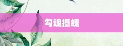 勾魂摄魄【勾魂摄魄的意思】- 成语大全