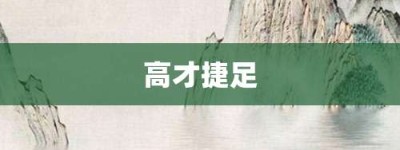 高才捷足【高才捷足的意思】- 成语大全