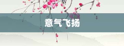 意气飞扬【意气飞扬的意思】- 成语大全