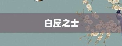 白屋之士【白屋之士的意思】- 成语大全