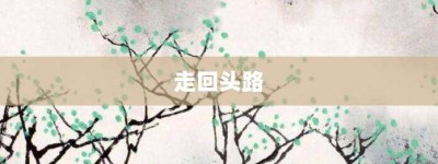 走回头路【走回头路的意思】- 成语大全