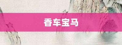 香车宝马【香车宝马的意思】- 成语大全