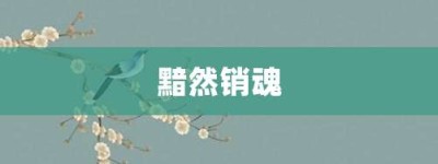 黯然销魂【黯然销魂的意思】- 成语大全