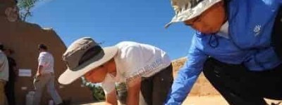 旧石器时代鸵鸟蛋壳串珠出土_上古历史 菊江历史网