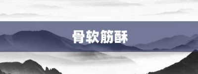 骨软筋酥【骨软筋酥的意思】- 成语大全