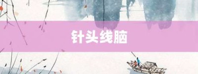 针头线脑【针头线脑的意思】- 成语大全