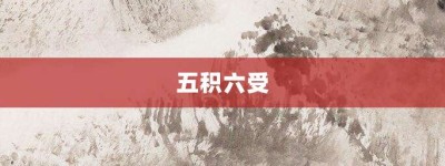 五积六受【五积六受的意思】- 成语大全