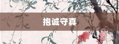 抱诚守真【抱诚守真的意思】- 成语大全