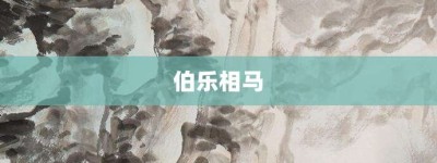 伯乐相马【伯乐相马的意思】- 成语大全