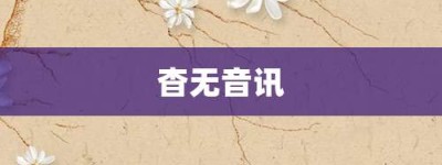 杳无音讯【杳无音讯的意思】- 成语大全