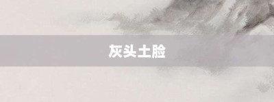 灰头土脸【灰头土脸的意思】- 成语大全