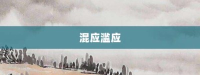 混应滥应【混应滥应的意思】- 成语大全
