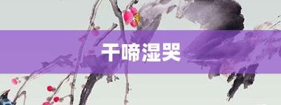 干啼湿哭【干啼湿哭的意思】- 成语大全