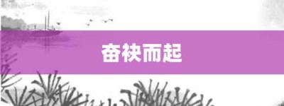 奋袂而起【奋袂而起的意思】- 成语大全