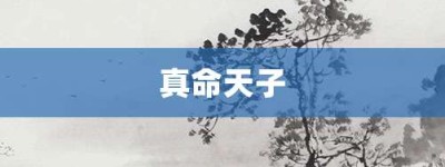 真命天子【真命天子的意思】- 成语大全