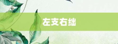 左支右绌【左支右绌的意思】- 成语大全