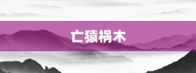 亡猿祸木【亡猿祸木的意思】- 成语大全