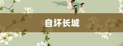 自坏长城【自坏长城的意思】- 成语大全