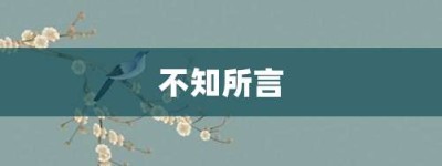 不知所言【不知所言的意思】- 成语大全