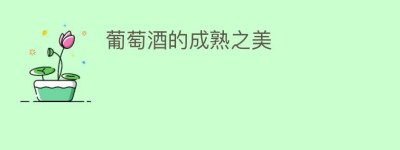 葡萄酒的成熟之美_饮食文化 菊江历史网