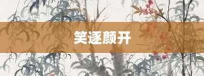 笑逐颜开【笑逐颜开的意思】- 成语大全