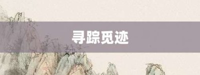 寻踪觅迹【寻踪觅迹的意思】- 成语大全