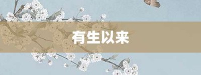 有生以来【有生以来的意思】- 成语大全