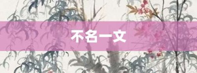 不名一文【不名一文的意思】- 成语大全