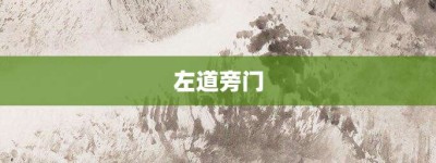 左道旁门【左道旁门的意思】- 成语大全