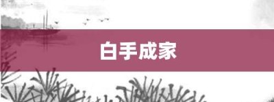 白手成家【白手成家的意思】- 成语大全