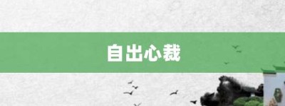 自出心裁【自出心裁的意思】- 成语大全