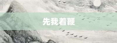 先我着鞭【先我着鞭的意思】- 成语大全