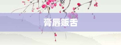 膏唇贩舌【膏唇贩舌的意思】- 成语大全