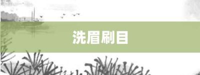 洗眉刷目【洗眉刷目的意思】- 成语大全
