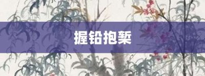 握铅抱椠【握铅抱椠的意思】- 成语大全
