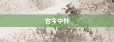 古今中外【古今中外的意思】- 成语大全