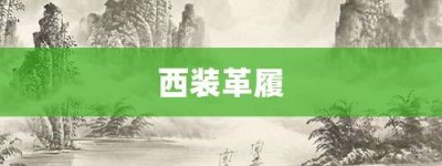 西装革履【西装革履的意思】- 成语大全