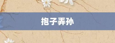 抱子弄孙【抱子弄孙的意思】- 成语大全