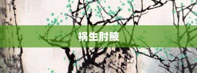 祸生肘腋【祸生肘腋的意思】- 成语大全