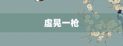 虚晃一枪【虚晃一枪的意思】- 成语大全