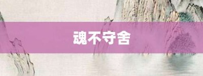 魂不守舍【魂不守舍的意思】- 成语大全