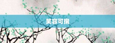 笑容可掬【笑容可掬的意思】- 成语大全