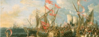 古罗马阿克提姆海战简介：屋大维建立了庞大的罗马帝国_古代战争 菊江历史网