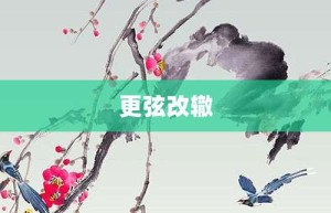更弦改辙【更弦改辙的意思】- 成语大全