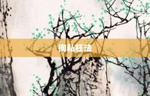 徇私枉法【徇私枉法的意思】- 成语大全