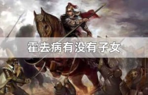 霍去病有没有子女（霍去病的儿子霍嬗）_汉朝历史 菊江历史网